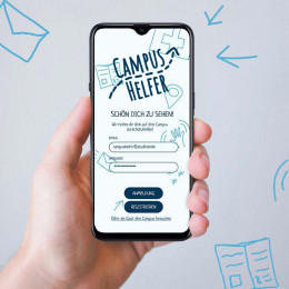 Campushelfer-App zur Navigation auf dem Campus