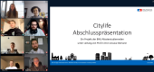 Abschlusspräsentation des Projektes "Citylife" der BWL-Studierenden