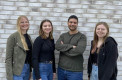 Die "IWP"-Studierenden Inken Wiese, Julia Michels, Marwan Elsayed und Ricarda Gibson