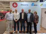 v.l. David Grindle (Executive Director at SMPTE), Stefan Albertz (Professor HSHL), Wolfgang Ruppel (Professor HSRM), Thomas Bause Mason (Director Standards Development at SMPTE), Roberta Gorman (Director of Membership at SMPTE)